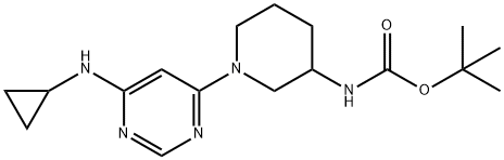 [1-(6-环丙基氨基-嘧啶-4-基)-哌啶-3-基]-氨基甲酸叔丁基酯
