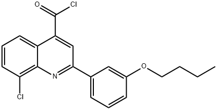 2-(3-丁氧基苯基)-8-氯喹啉-4-甲酰氯