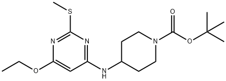 4-(6-乙氧基-2-甲硫基-嘧啶-4-基氨基)-哌啶-1-羧酸叔丁基酯