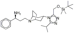 N-Des-(4,4-difluorocyclohexanecarboxy)-3-tert-butyldiMethylsilyloxyMethyl Maraviroc