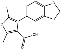 4-(1,3-苯并二唑-5-基)-2,5-二甲基-3-呋喃甲酸