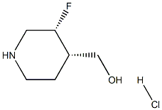 ((3R,4S)-3-fluoropiperidin-4-yl)methanol hydrochloride
