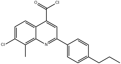 7-氯-8-甲基-2-(4-丙基苯基)喹啉-4-甲酰氯