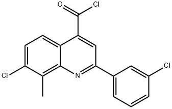 7-氯-2-(3-氯苯基)-8-甲基喹啉-4-甲酰氯