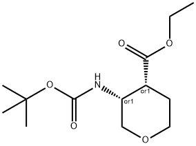 順式-3-N-BOC-氨基四氢-2H-吡喃-4-甲酸乙酯