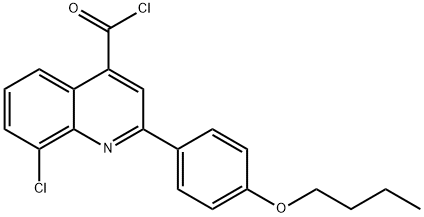 2-(4-丁氧基苯基)-8-氯喹啉-4-甲酰氯