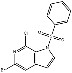 5-溴-7-氯-1-(苯磺酰基)-1H-吡咯并[2,3-C]吡啶