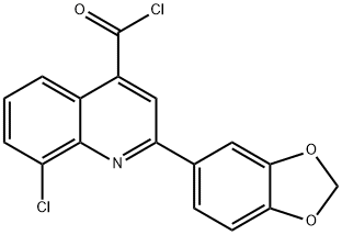 2-(1,3-苯并二唑-5-基)-8-氯喹啉-4-甲酰氯