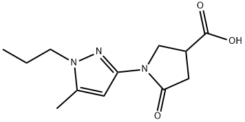 1-(5-methyl-1-propyl-1H-pyrazol-3-yl)-5-oxopyrrolidine-3-carboxylic acid