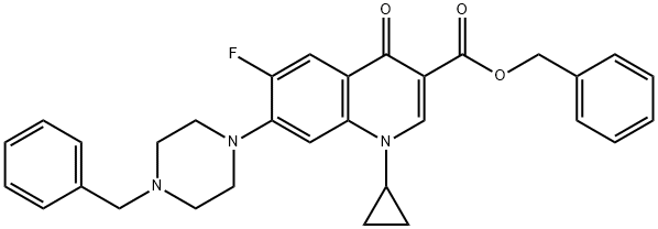1-Cyclopropyl-6-fluoro-1,4-dihydro-4-oxo-7-(4-benzyl-1-piperazinyl)-3-quinolinecarboxylic Acid Benzyl Ester