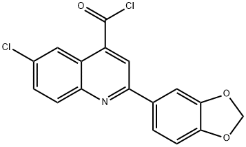 2-(1,3-苯并二唑-5-基)-6-氯喹啉-4-甲酰氯