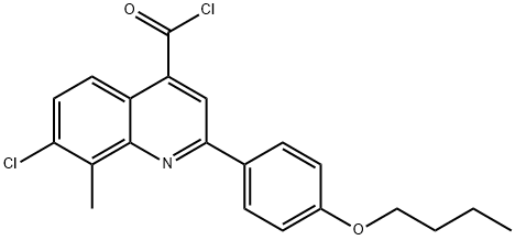 2-(4-丁氧基苯基)-7-氯-8-甲基喹啉-4-甲酰氯
