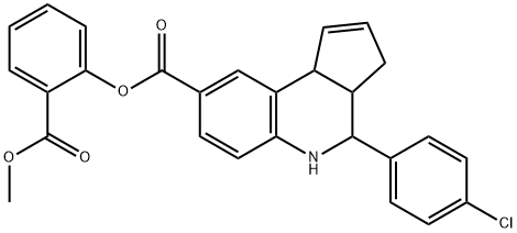 2-(methoxycarbonyl)phenyl 4-(4-chlorophenyl)-3a,4,5,9b-tetrahydro-3H-cyclopenta[c]quinoline-8-carboxylate