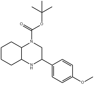 tert-butyl 3-(4-methoxyphenyl)-decahydroquinoxaline-1-carboxylate