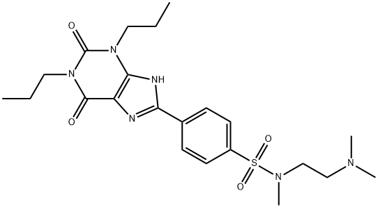 N-(2-(dimethylamino)ethyl)-N-methyl-4-(2,3,6,7-tetrahydro-2,6-dioxo-1,3-dipropyl-1H-purin-8-yl)benzenesulfonamide