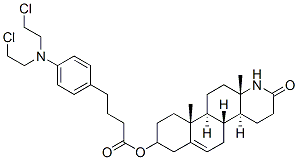 3-hydroxy-13,17-seco-5-androsten-17-oic-13,17-lactam (4-(bis(2-chloroethyl)amino)phenyl)butyrate