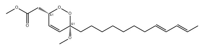 1,2-Dioxin-3-acetic acid, 6-(8,10-dodecadienyl)-3,6-dihydro-6-methoxy- , methyl ester, [3alpha,6alpha,6(8E,10E)]-