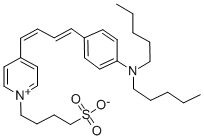 NEURODYE RH-421;4-{4-[4-(DIPENTYLAMINO)PHENYL]-1,3-BUTADIENYL}-1-(4-SULFOBUTYL)PYRIDINIUM HYDROXIDE