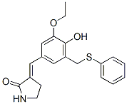 (3E)-3-[[3-ethoxy-4-hydroxy-5-(phenylsulfanylmethyl)phenyl]methylidene ]pyrrolidin-2-one