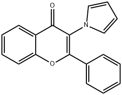 4H-1-Benzopyran-4-one,2-phenyl-3-(1H-pyrrol-1-yl)-(9CI)