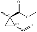Cyclopropanecarboxylic acid, 2-formyl-1-methyl-, methyl ester, trans- (9CI)