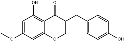 4H-1-Benzopyran-4-one,2,3-dihydro-5-hydroxy-3-[(4-hydroxyphenyl)methyl]-7-methoxy-