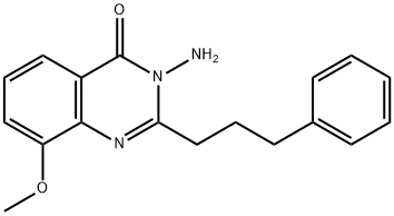 4(3H)-Quinazolinone,  3-amino-8-methoxy-2-(3-phenylpropyl)-