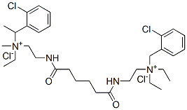 (2-chlorophenyl)methyl-[2-[5-[2-[(2-chlorophenyl)methyl-diethyl-ammonio]ethylcarbamoyl]pentanoylamino]ethyl]-diethyl-azanium dichloride