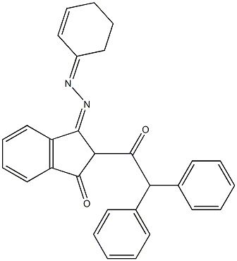 2-二苯基乙酰基-3-(环己基-腙基)茚满-1-酮