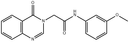 N-(3-methoxyphenyl)-2-(4-oxoquinazolin-3-yl)acetamide