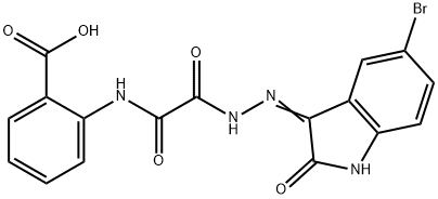 2-[[[(5-bromo-2-oxo-indol-3-yl)amino]carbamoylformyl]amino]benzoic acid