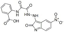 2-[[[(5-nitro-2-oxo-indol-3-yl)amino]carbamoylformyl]amino]benzoic acid