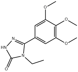 2,4-Dihydro-4-ethyl-5-(3,4,5-trimethoxyphenyl)-3H-1,2,4-triazol-3-one