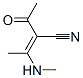 2-Butenenitrile, 2-acetyl-3-(methylamino)- (9CI)