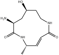 (3E,5S,8S,10S)-8-Amino-10-hydroxy-5-methyl-1,6-diazacyclododeca-3-ene-2,7-dione