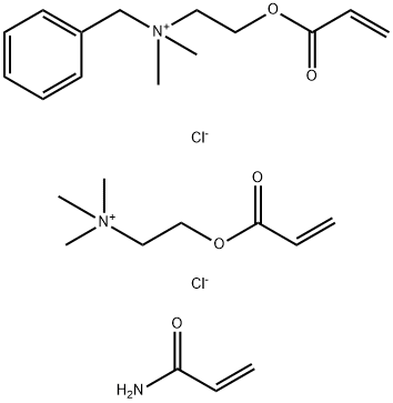 Benzenemethanaminium, N,N-dimethyl-N-2-(1-oxo-2-propenyl)oxyethyl-, chloride, polymer with 2-propenamide and N,N,N-trimethyl-2-(1-oxo-2-propenyl)oxyethanaminium chloride