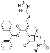 (6R,7R)-7-Bromoacetylamino-3-[(1-methyl-1H-tetrazol-5-ylthio)methyl]-8-oxo-5-thia-1-azabicyclo[4.2.0]oct-2-ene-2-carboxylic acid diphenylmethyl ester