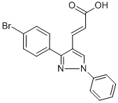 3-(3-(4-溴苯基)-1-苯基-1H-吡唑-4-基)丙烯酸