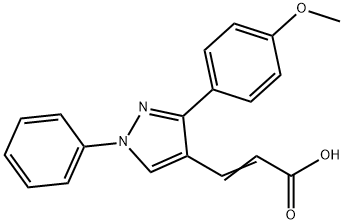 3-(3-(4-甲氧基苯基)-1-苯基-1H-吡唑-4-基)丙烯酸