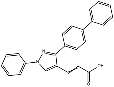 3-(3-([1,1'-联苯基]-4-基)-1-苯基-1H-吡唑-4-基)丙烯酸