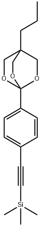 ((4-(4-Propyl-2,6,7-trioxabicyclo(2.2.2)oct-1-yl)phenyl)ethynyl)trimet hylsilane