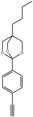2,6,7-Trioxabicyclo(2.2.2)octane, 4-butyl-1-(4-ethynylphenyl)-
