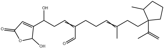 2-[3-[(2,5-Dihydro-2-hydroxy-5-oxofuran)-3-yl]-3-hydroxypropylidene]-6-methyl-8-[2-methyl-1-(1-methylethenyl)cyclopentyl]-5-octenal