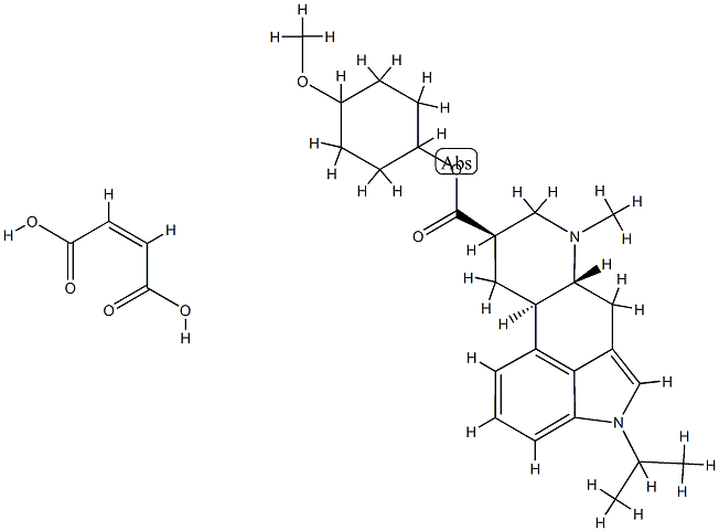 Ergoline-8-carboxylic acid, 6-methyl-1-(1-methylethyl)-, 4-methoxycycl ohexyl ester, (8beta(trans))-, (Z)-2-butenedioate (1:1)