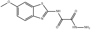 ACETIC ACID, ((6-METHOXY-2-BENZOTHIAZOLYL)AMINO)OXO-, HYDRAZIDE