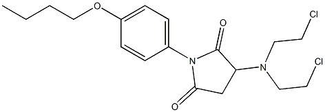 3-(N,N-bis(2-chloroethyl)amino)-1-(4'-n-butoxyphenyl)pyrollidine-2,5-dione