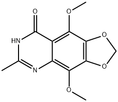 1,3-Dioxolo[4,5-g]quinazolin-8(7H)-one,  4,9-dimethoxy-6-methyl-
