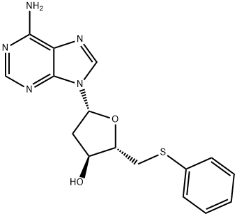 (2S,3S,5R)-5-(6-amino-9H-purin-9-yl)-2-((phenylthio)methyl)tetrahydrofuran-3-ol