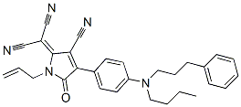 2-[1-Allyl-4-[4-[N-butyl-N-(3-phenylpropyl)amino]phenyl]-3-cyano-1,5-dihydro-5-oxo-2H-pyrrol-2-ylidene]malononitrile