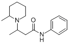 1-Piperidinepropionanilide, beta,2-dimethyl-